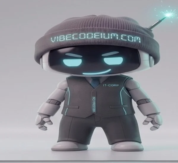 VIC, VIBECODEIUM robot mascot